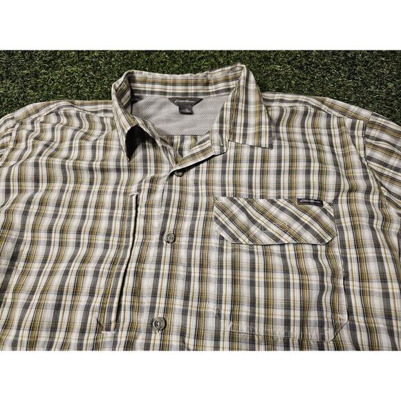 Eddie Bauer Mens Shirt XL Long Sleeve Button Front Vented Hiking Fishing - Picture 2 of 7